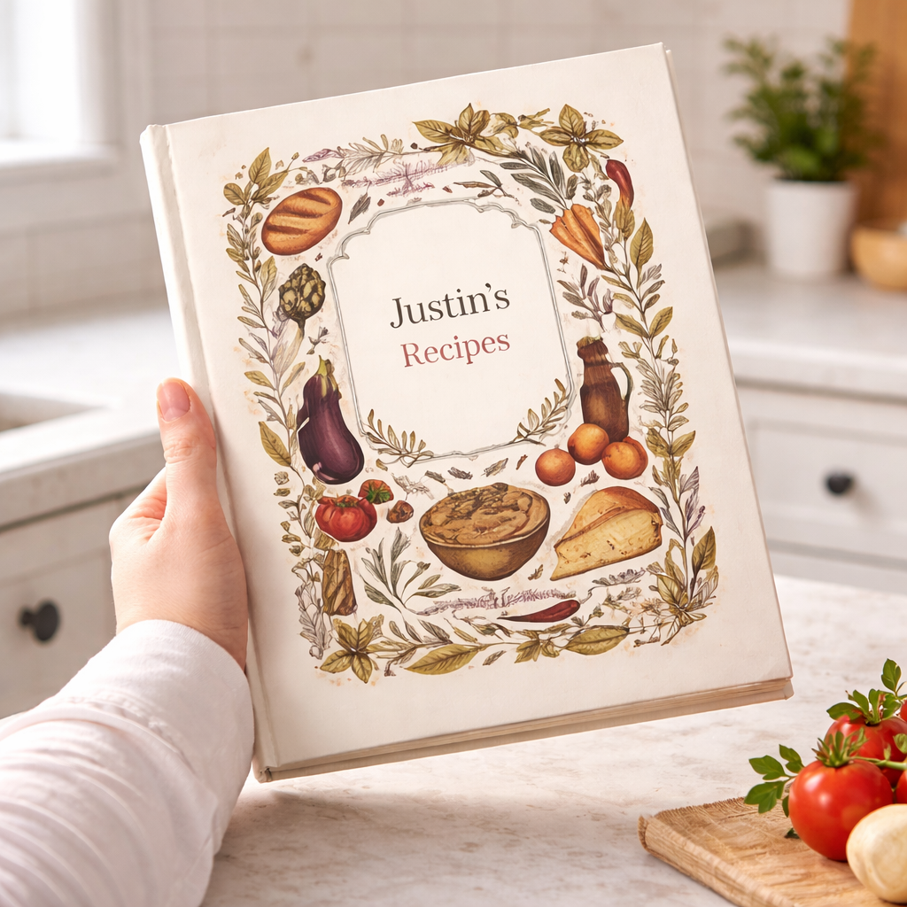 [Series 6]Personalized Hardcover Recipe Book Custom Recipe Journal Gift For Mom