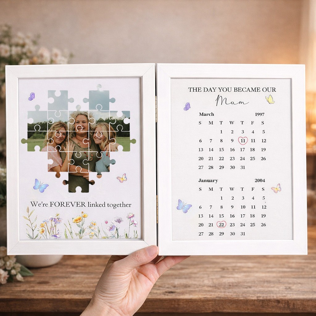 Personalized The Day You Became My Mom Shadow Box Frame