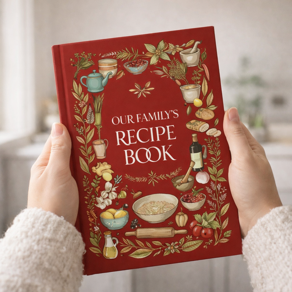 [Series 7]Personalized Hardcover Recipe Book Custom Recipe Journal Gift For Mom
