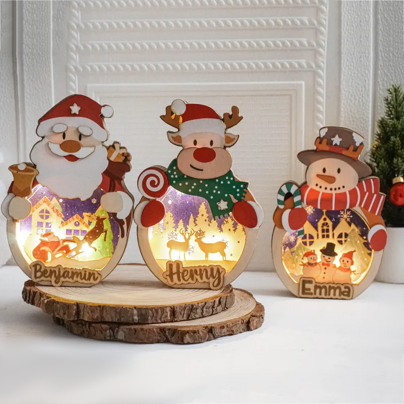 Personalized Christmas Lamp for Kids