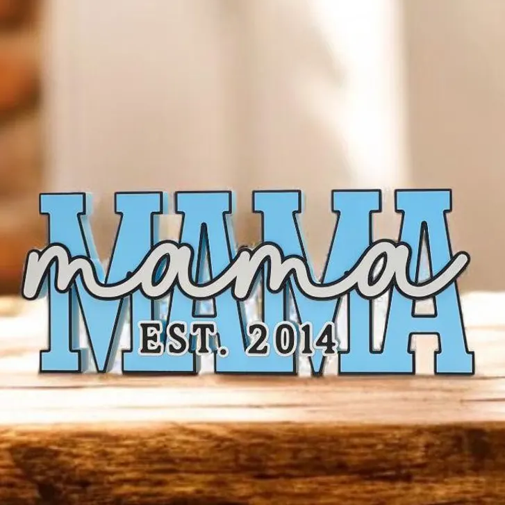 Personalized Mama Name Plate Mother's Day Gift