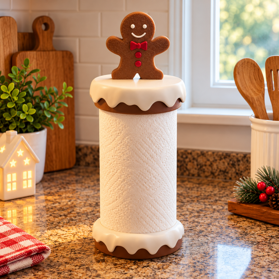 Gingerbread Paper Towel Holder