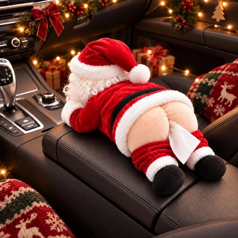Cheeky Santa Tissue Holder