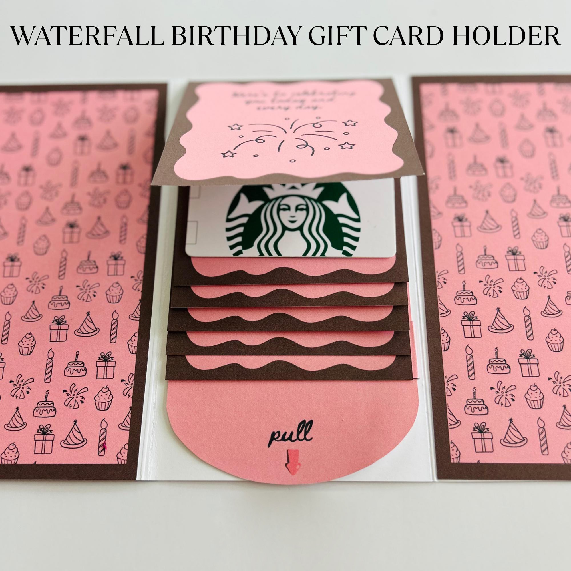 Christmas gift card holder book DIY print card gift