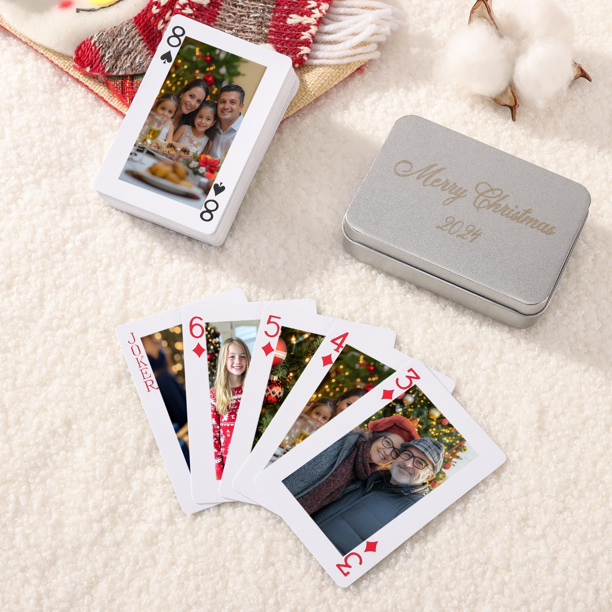 Personalized Photo Playing Cards with Gift Box for Couple