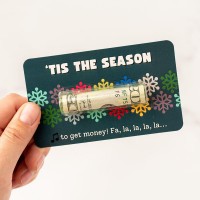 Christmas Money Holder Card Funny Cash Gift for Teens Bruh Holiday Stocking Stuffer