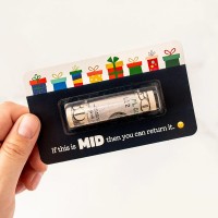 Christmas Money Holder Card Funny Cash Gift for Teens Bruh Holiday Stocking Stuffer