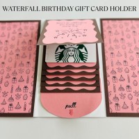 Christmas gift card holder book DIY print card gift