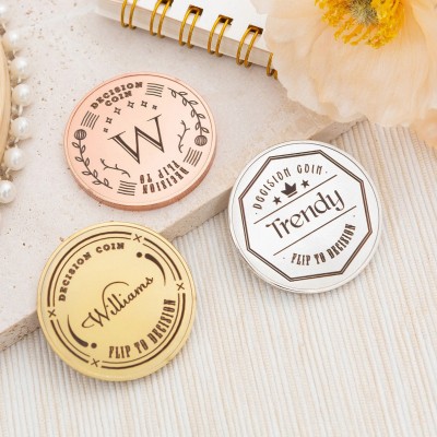 Custom Name Coin Valentine's Day Anniversary Gift For Couple