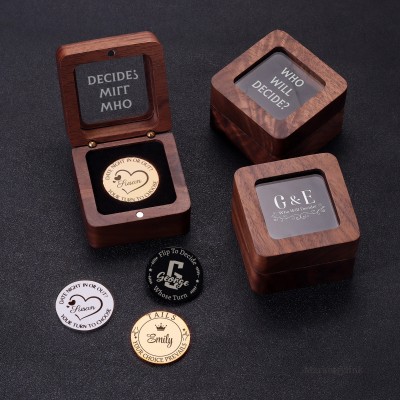 Custom Name Coin Valentine's Day Anniversary Gift For Couple
