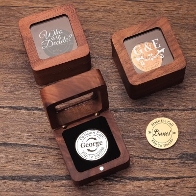Custom Name Coin Valentine's Day Anniversary Gift For Couple