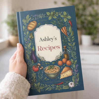 [Series 6]Personalized Hardcover Recipe Book Custom Recipe Journal Gift For Mom