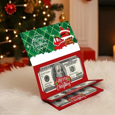 Christmas Money Holder Card Funny Cash Gift for Teens Bruh Holiday Stocking Stuffer