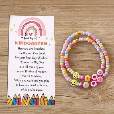 First Day of Kindergarten School Bracelet Matching Bracelets