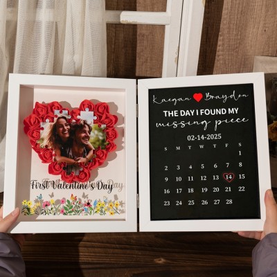 Personalized The Day I Found My Missing Piece Puzzle Photo Frame