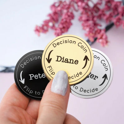 Custom Name Coin Valentine's Day Anniversary Gift For Couple