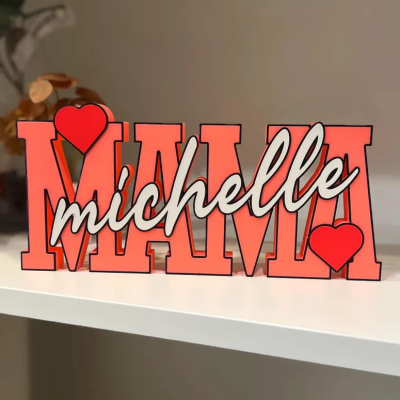 Personalized Mama Name Plate Mother's Day Gift