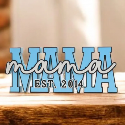 Personalized Mama Name Plate Mother's Day Gift