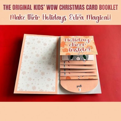 Christmas gift card holder book DIY print card gift