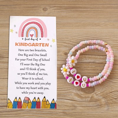 First Day of Kindergarten School Bracelet Matching Bracelets