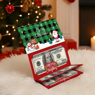 Christmas Money Holder Card Funny Cash Gift for Teens Bruh Holiday Stocking Stuffer
