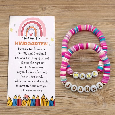 First Day of Kindergarten School Bracelet Matching Bracelets