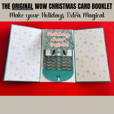 Christmas gift card holder book DIY print card gift