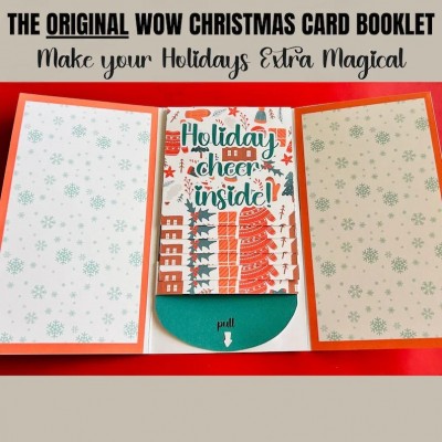 Christmas gift card holder book DIY print card gift