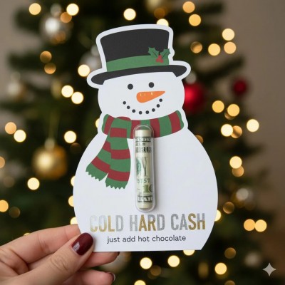 Christmas Money Holder Card Funny Cash Gift for Teens Bruh Holiday Stocking Stuffer
