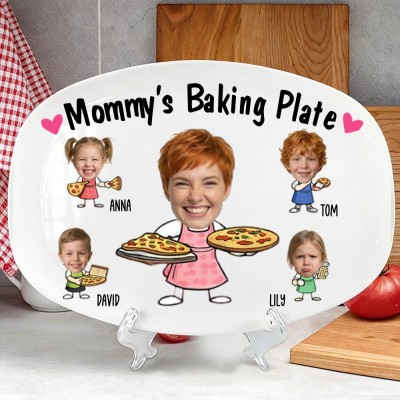 Personalized Mommy's Baking Plate Mother's Day Gift
