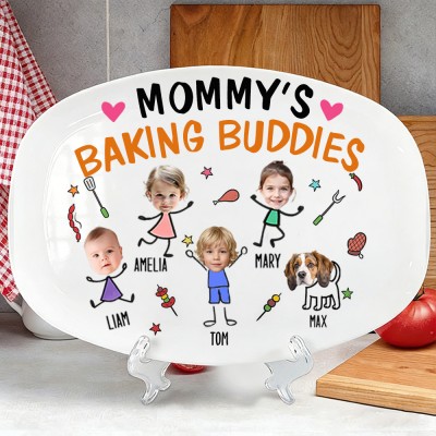 Personalized Mommy's Baking Plate Mother's Day Gift