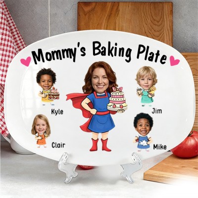 Personalized Mommy's Baking Plate Mother's Day Gift