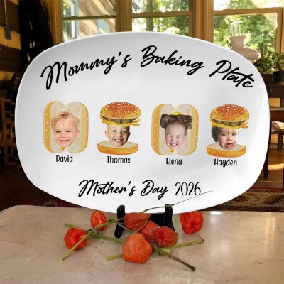 Personalized Mommy's Baking Plate Mother's Day Gift