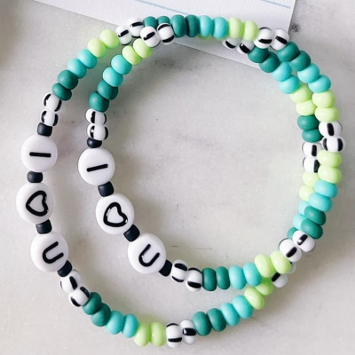 First Day of School Bracelet Matching Bracelets Heart Bracelets